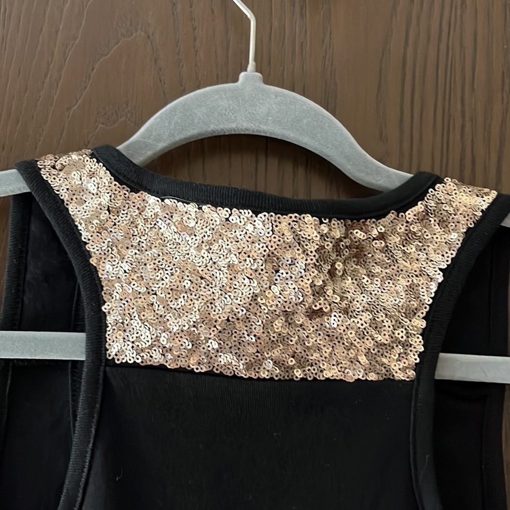Lascana sleeveless black with gold sequins. Size Small. NWT - Picture 6 of 9
